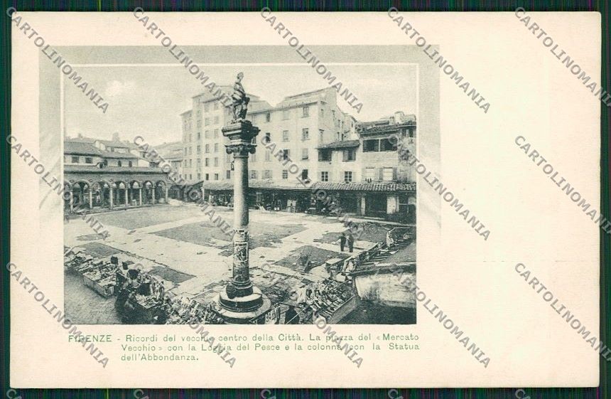 Firenze Città Mercato Vecchio cartolina QQ2046 – fronte