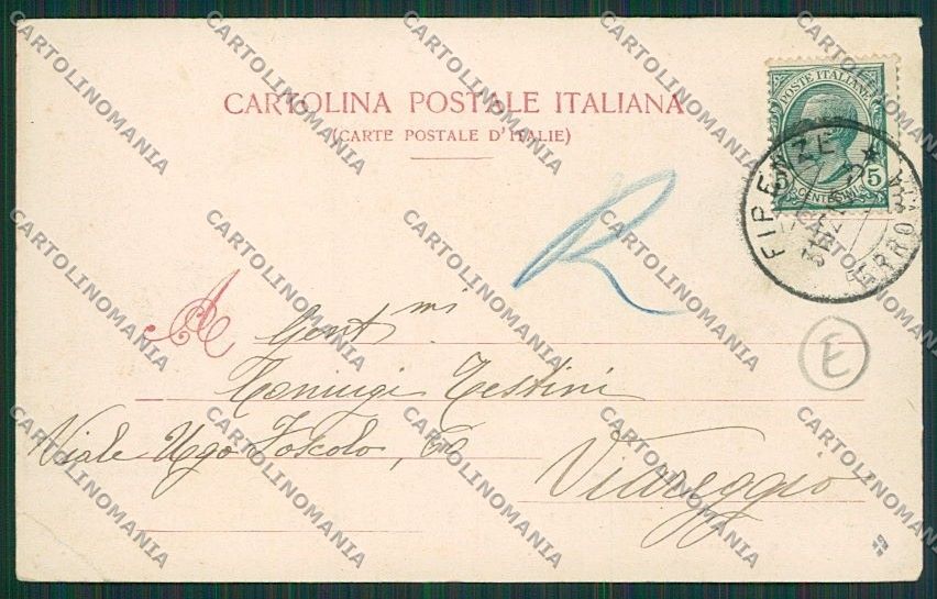 Firenze Città PIEGA cartolina QQ2088 – retro