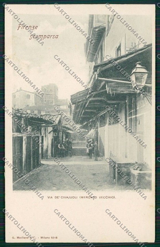 Firenze Città Mercato Vecchio cartolina QQ2098 – fronte