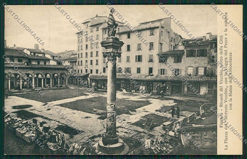 Firenze Città Mercato Vecchio cartolina QQ2099 – fronte
