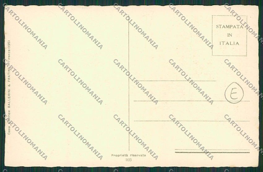 Firenze Città Via Solferino cartolina QQ2104 – retro