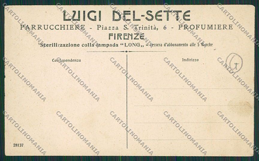 Firenze Città Pubblicitaria cartolina QQ2136 – retro