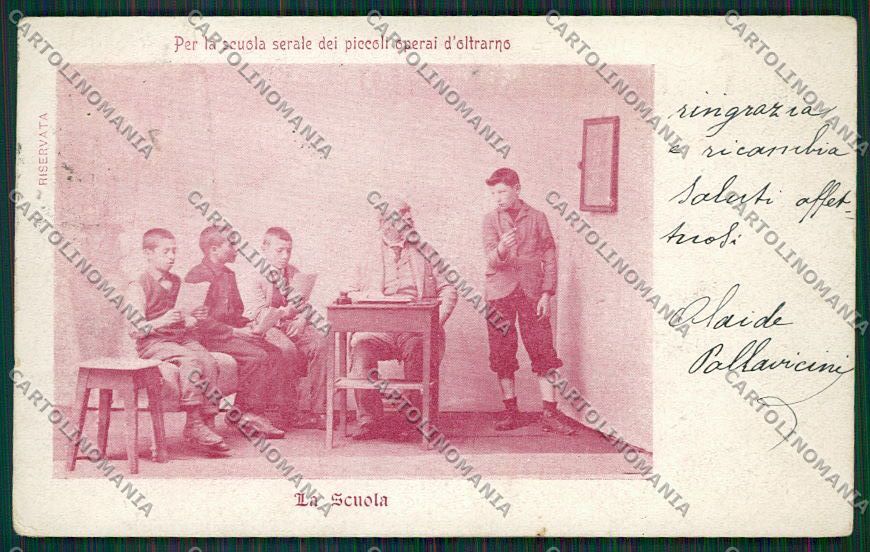 Firenze Città Scuola Serale Operai cartolina QQ2171 – fronte