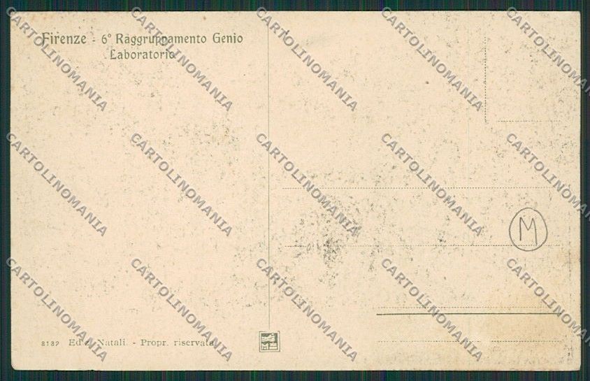 Firenze Città Militari Genio Laboratorio cartolina QQ2181 – retro