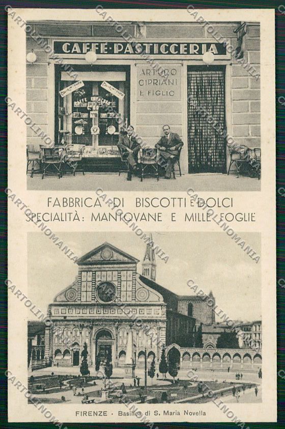 Firenze Città Pubblicitaria Negozio cartolina QQ2188 – fronte