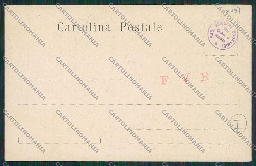Firenze Città Ospedale Militare Militari cartolina QQ2201 – retro