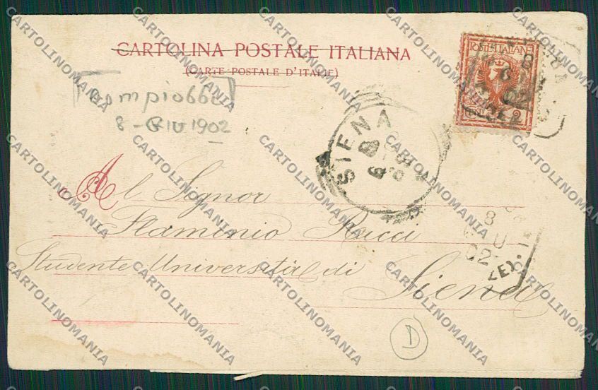 Firenze Remole ABRASA PIEGHE cartolina QQ2227 – retro