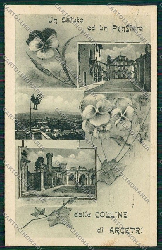 Firenze Arcetri Saluti da PIEGA cartolina QQ2236 – fronte