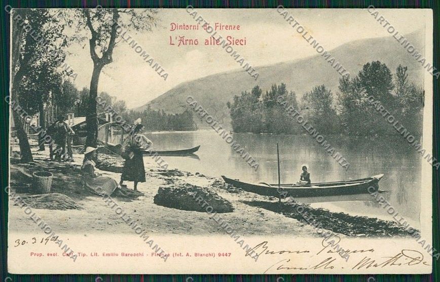 Firenze Arno alle Sieci cartolina QQ2242 – fronte