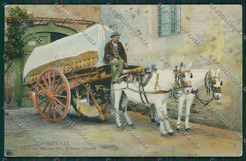 Firenze Costumi Carro Buoi cartolina QQ2250 – fronte