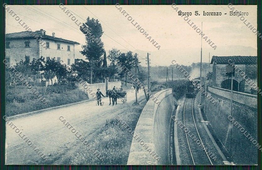 Firenze Borgo San Lorenzo Treno cartolina QQ2265 – fronte
