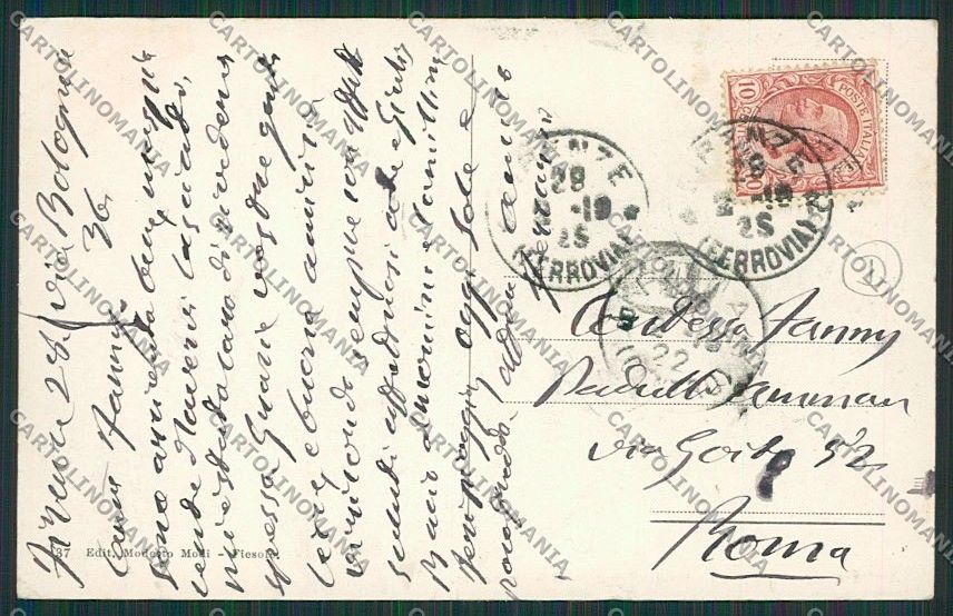 Firenze Fiesole cartolina QQ2276 – retro