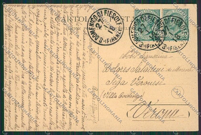 Firenze Fiesole cartolina QQ2280 – retro