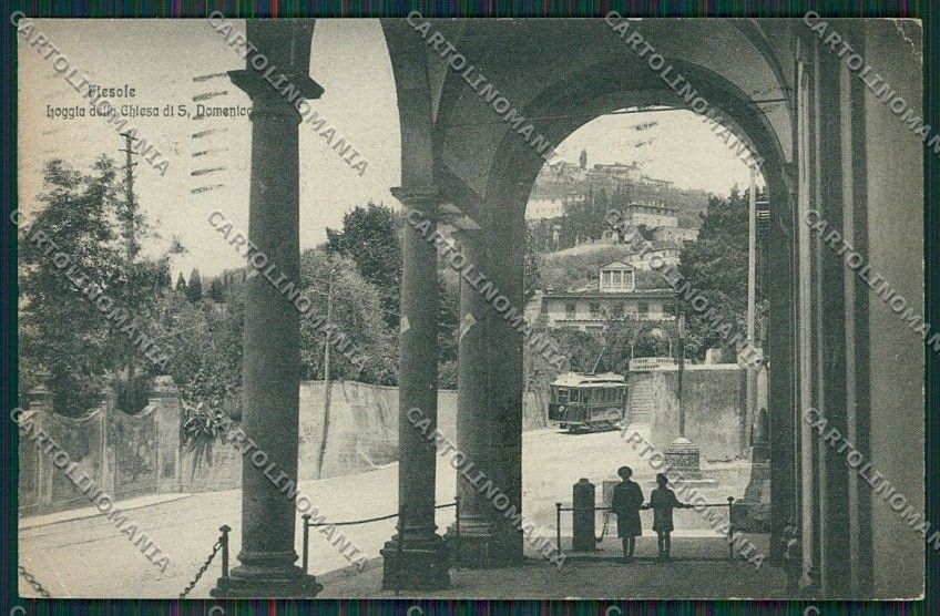 Firenze Fiesole Tram cartolina QQ2282 – fronte