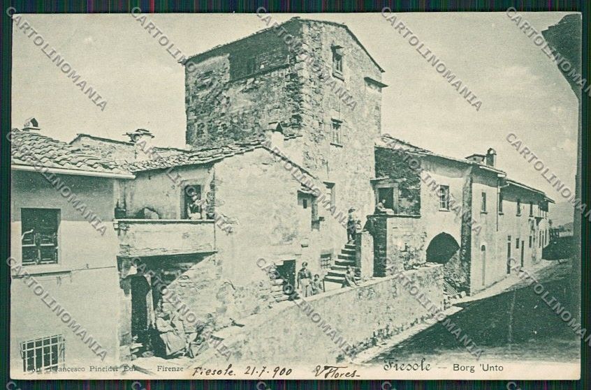 Firenze Fiesole Borgo Unto cartolina QQ2283 – fronte