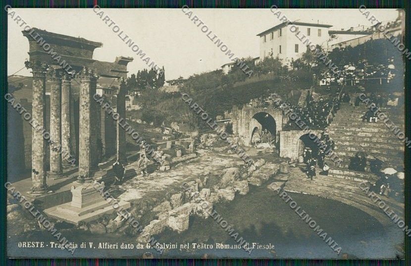 Firenze Fiesole Teatro Romano Alfieri Foto cartolina QQ2296 – fronte