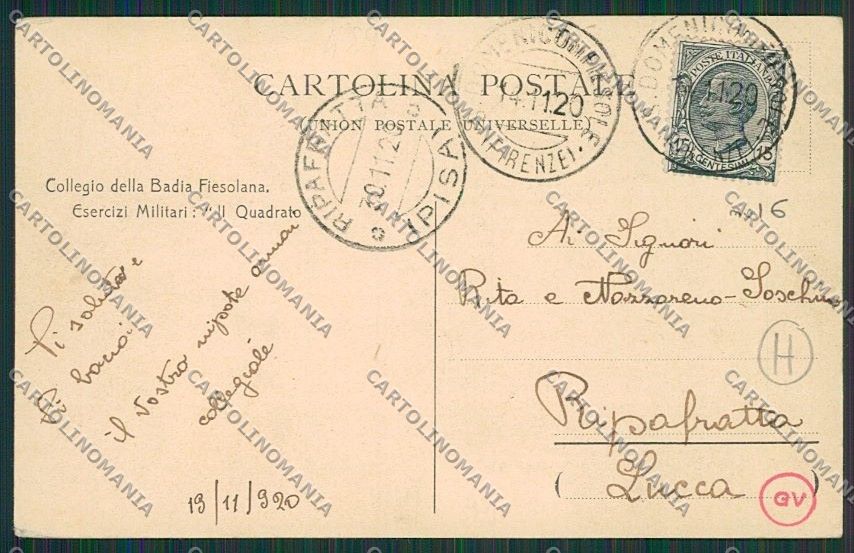 Firenze Fiesole cartolina QQ2302 – retro