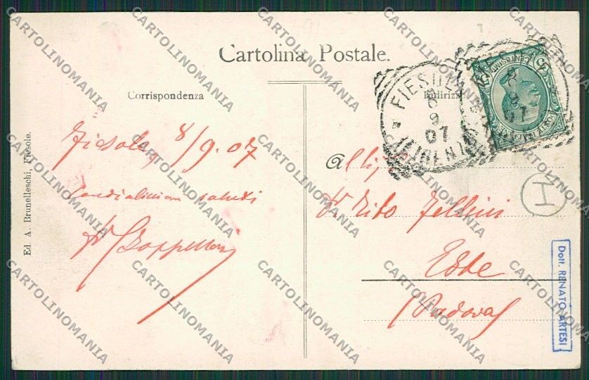 Firenze Fiesole Garibaldi cartolina QQ2304 – retro