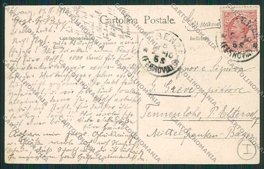 Firenze Fiesole Monte Senario cartolina QQ2305 – retro