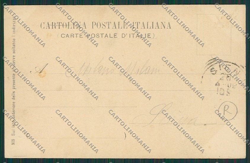 Firenze Fiesole Costumi Mestieri Trecciaiole cartolina QQ2315 – retro