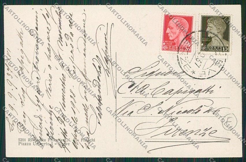 Firenze Greve in Chianti cartolina QQ2336 – retro