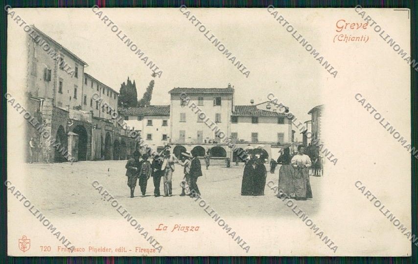 Firenze Greve in Chianti PIEGHINA cartolina QQ2341 – fronte