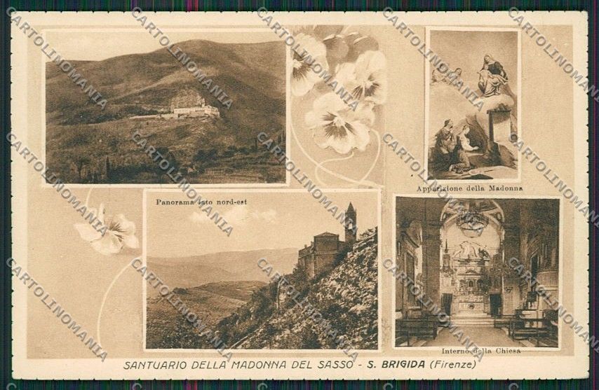 Firenze Pontassieve Santa Brigida Santuario Madonna del Sasso cartolina QQ2363 – fronte