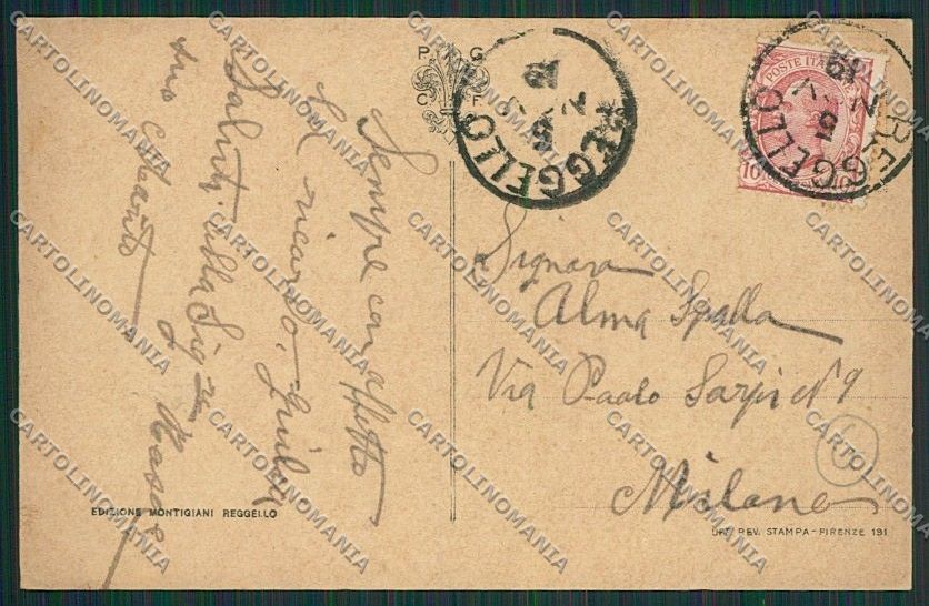 Firenze Reggello cartolina QQ2382 – retro