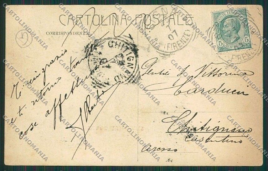 Firenze Signa Calcinaia PIEGHINE cartolina QQ2412 – retro