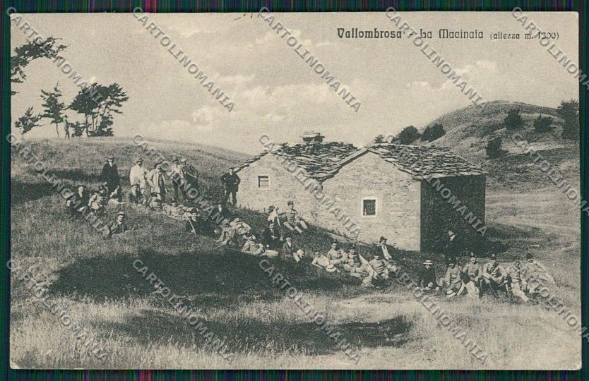 Firenze Vallombrosa Macinaia PIEGA cartolina QQ2430 – fronte