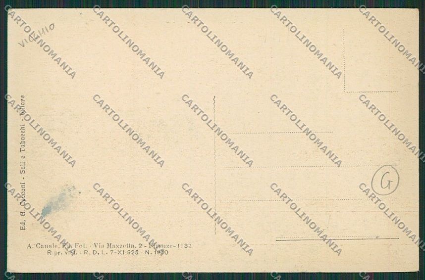 Firenze Vicchio Villore cartolina QQ2449 – retro