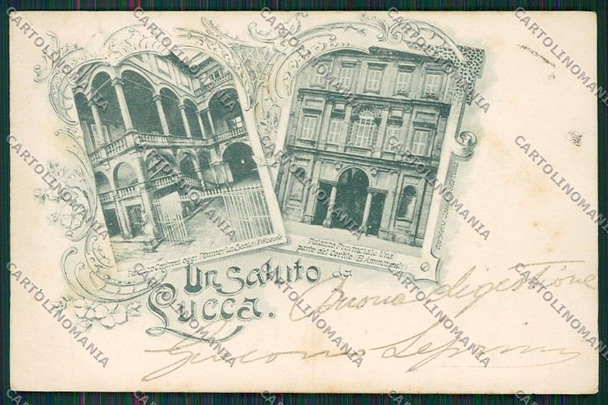 Lucca Città Saluti da PIEGA cartolina QQ2501 – fronte