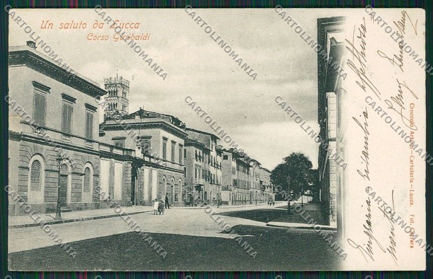 Lucca Città PIEGA STRAPPINO cartolina QQ2505 – fronte