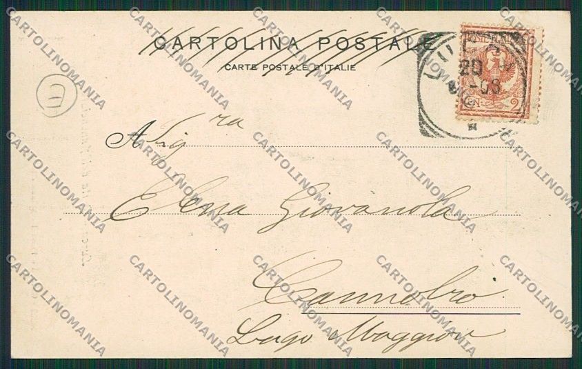 Lucca Città Porta Annunciata cartolina QQ2517 – retro