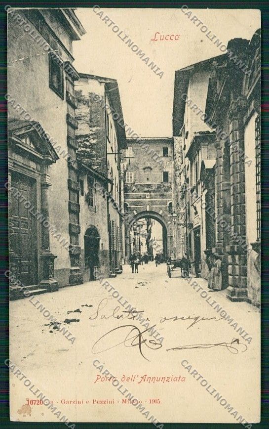 Lucca Città Porta Annunziata cartolina QQ2528 – fronte