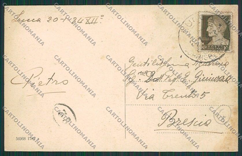 Lucca Città cartolina QQ2546 – retro
