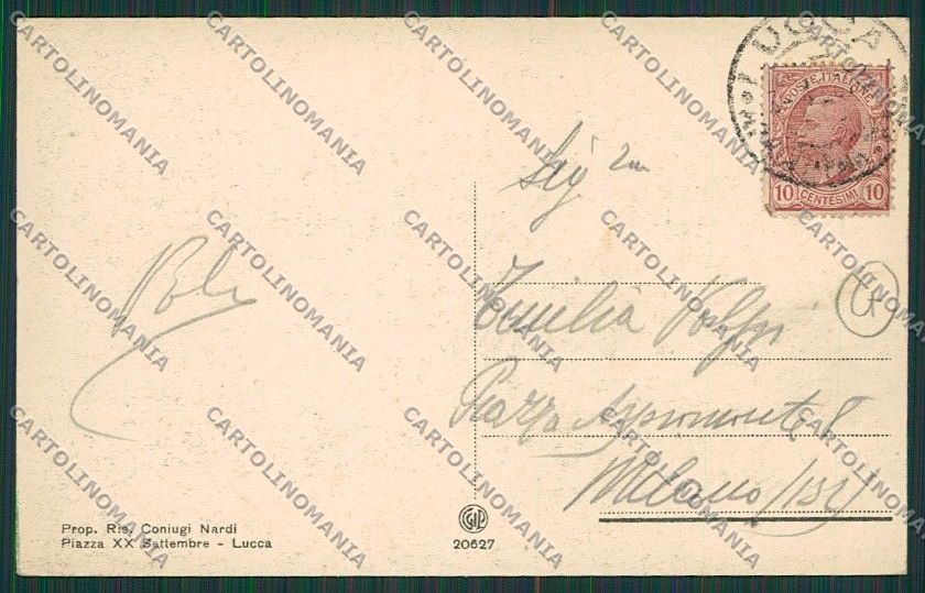 Lucca Città cartolina QQ2548 – retro
