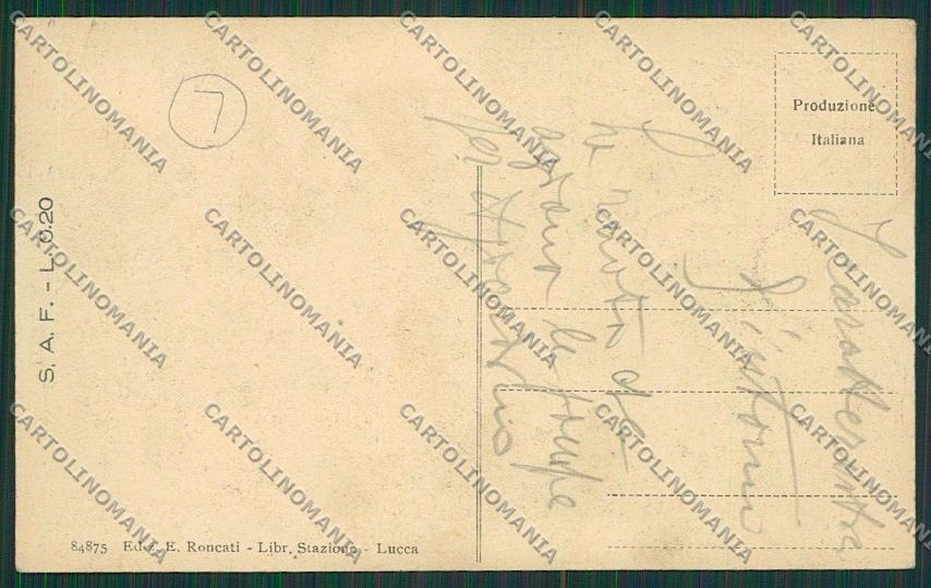 Lucca Città cartolina QQ2559 – retro