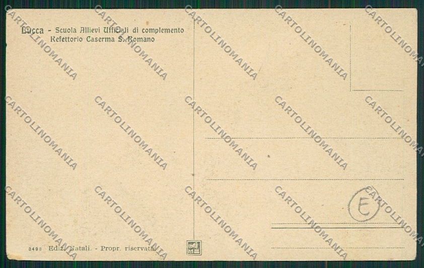 Lucca Città Caserma Militari ABRASA cartolina QQ2573 – retro