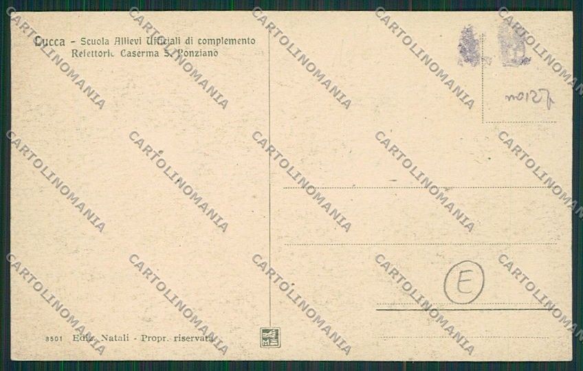 Lucca Città Caserma Militari cartolina QQ2574 – retro