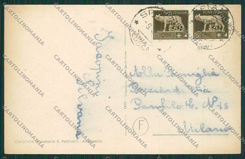 Lucca Altopascio ABRASA cartolina QQ2588 – retro