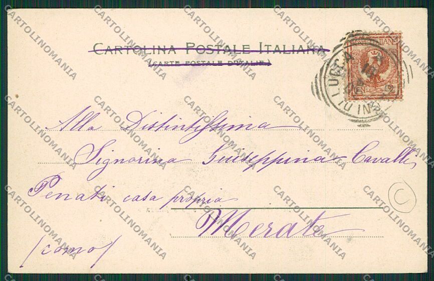 Lucca Borgo a Mozzano cartolina QQ2607 – retro