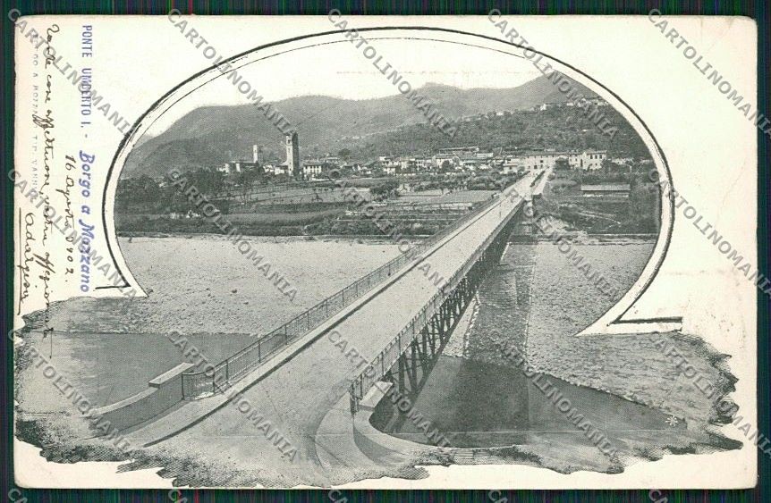 Lucca Borgo a Mozzano cartolina QQ2608 – fronte