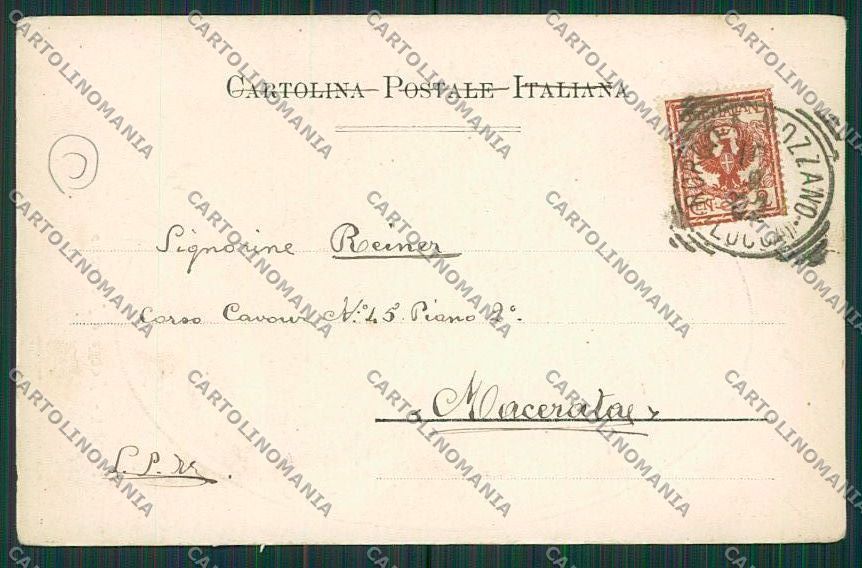 Lucca Borgo a Mozzano cartolina QQ2608 – retro