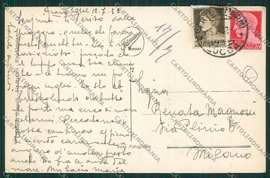 Lucca Forte dei Marmi Foto cartolina QQ2629 – retro