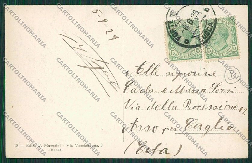 Lucca Forte dei Marmi cartolina QQ2649 – retro