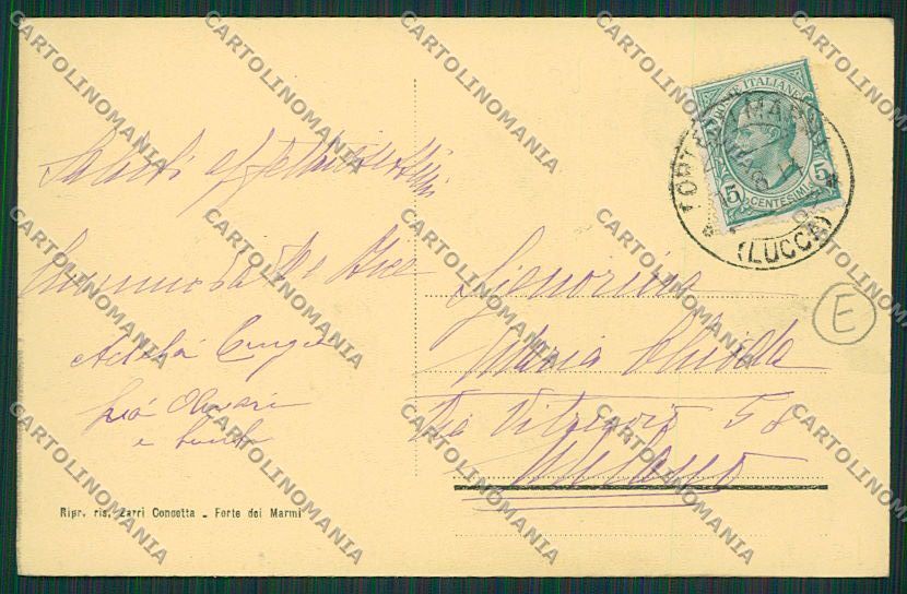 Lucca Forte dei Marmi cartolina QQ2673 – retro