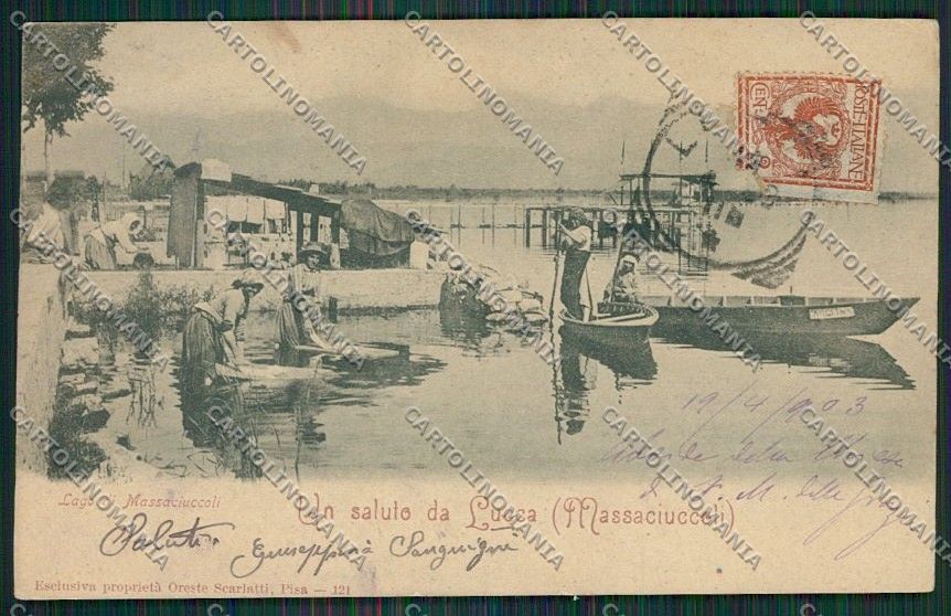 Lucca Massaciuccoli cartolina QQ2702 – fronte