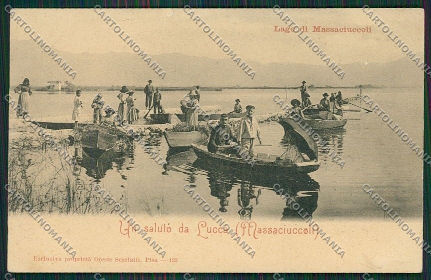 Lucca Massaciuccoli STRAPPINI cartolina QQ2703 – fronte