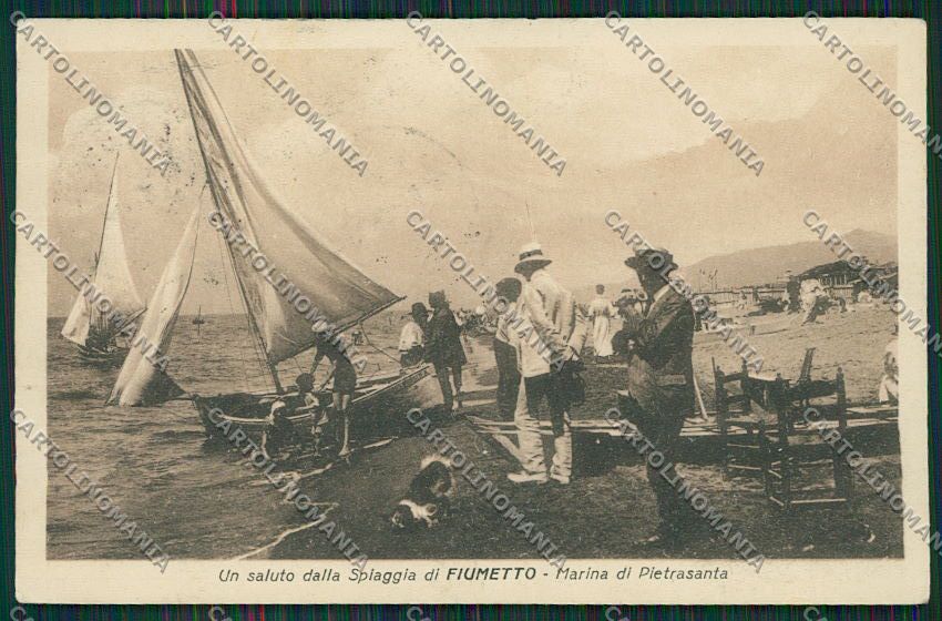 Lucca Pietrasanta Fiumetto PIEGA cartolina QQ2716 – fronte